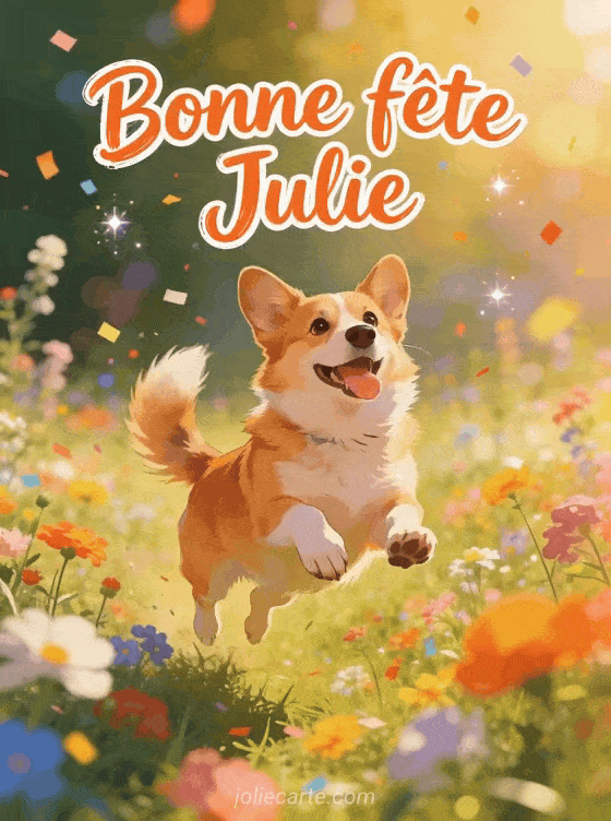Bonne fête Julie - Julie gif bonne fete gratuit