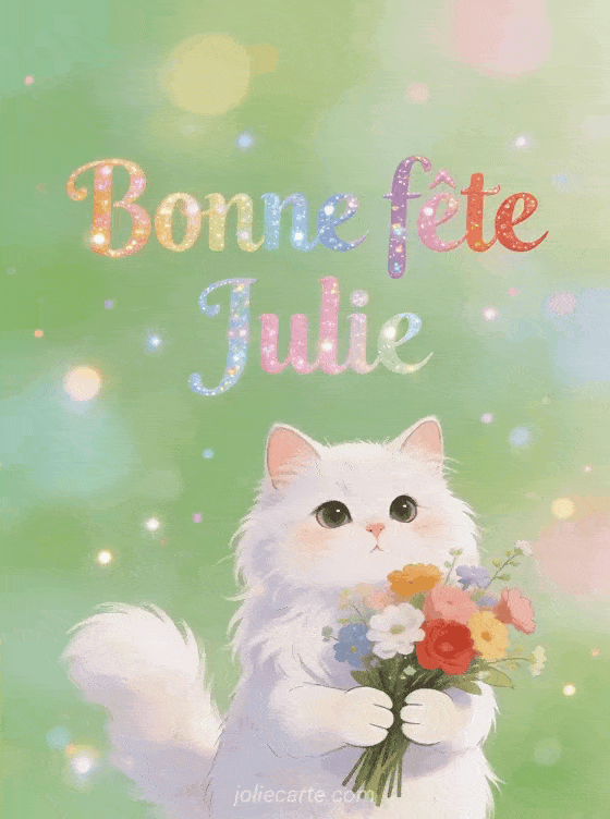 Bonne fête Julie - Julie gif bonne fete
