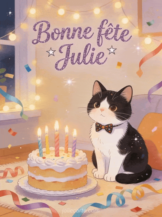 Bonne fête Julie - Bonne fete julie gif