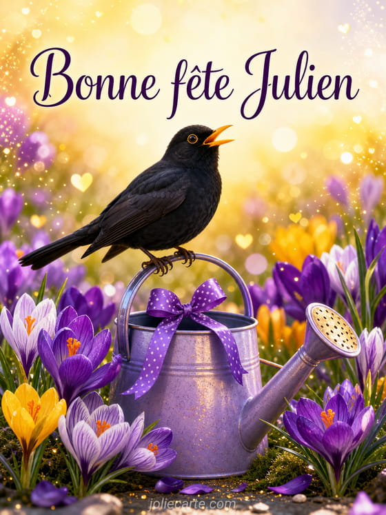 Carte bonne fête Julien