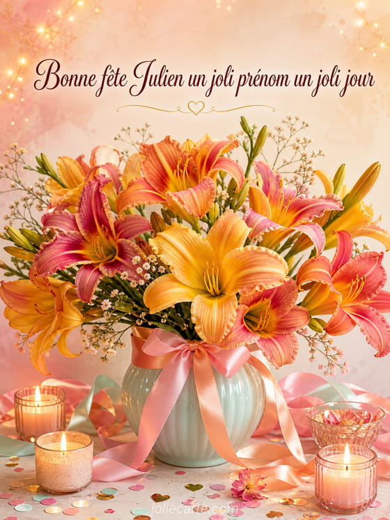 Carte bonne fête Julien
