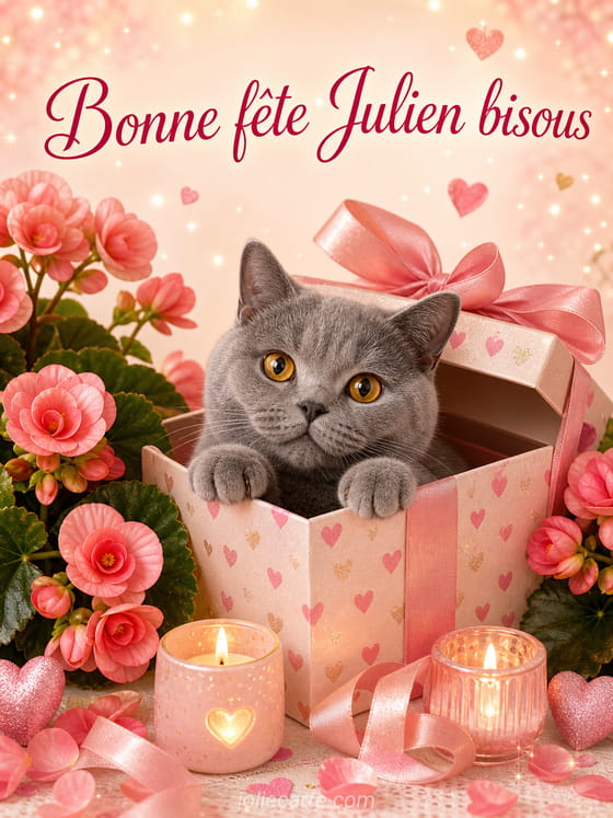 Carte bonne fête Julien