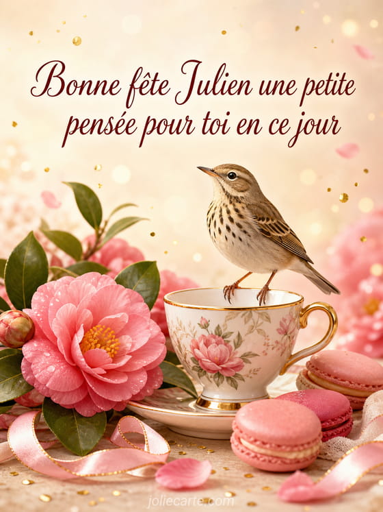 Carte bonne fête Julien