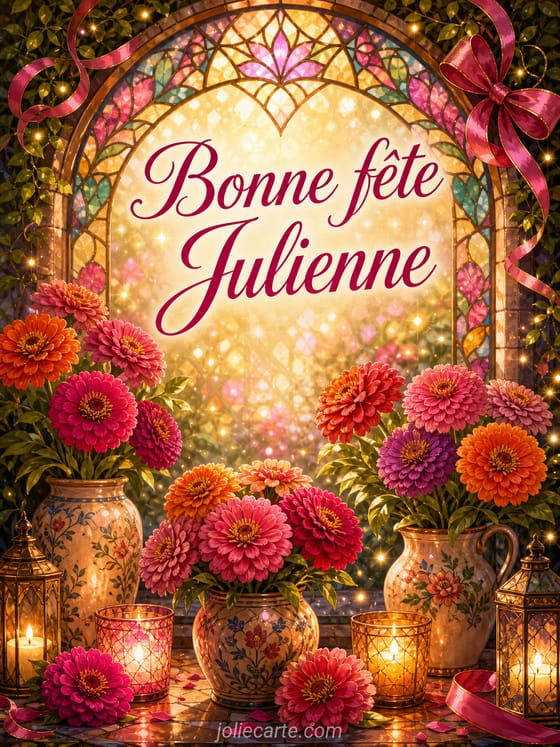 Carte bonne fĂȘte Julienne