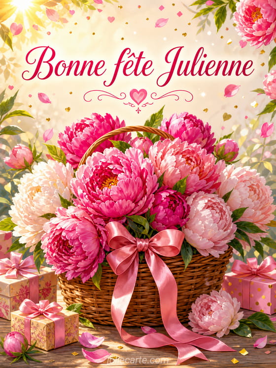 Carte bonne fĂȘte Julienne