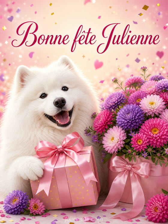 Carte bonne fĂȘte Julienne