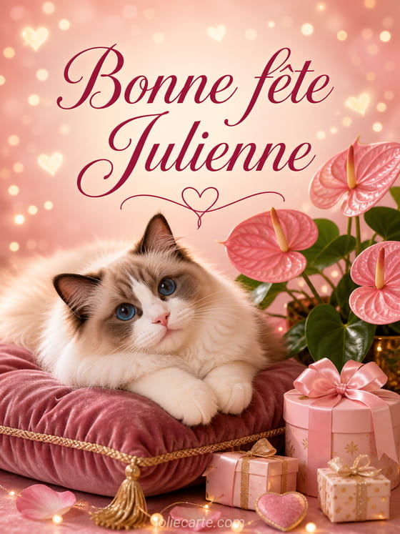 Carte bonne fĂȘte Julienne