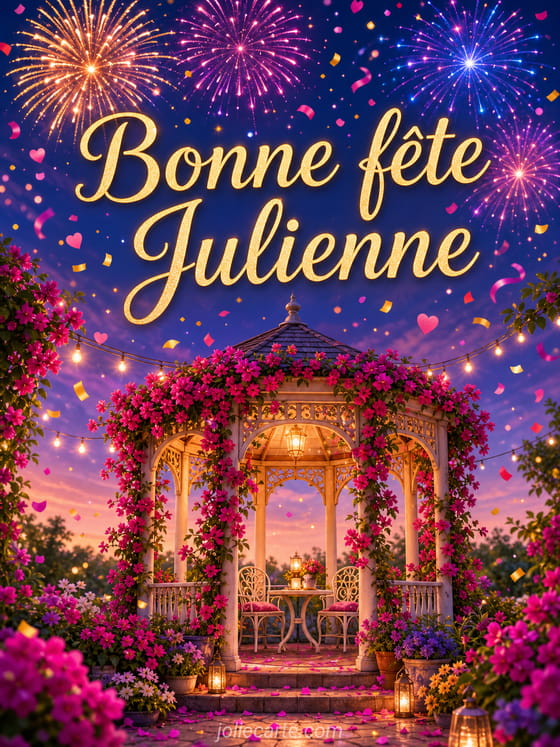 Carte bonne fĂȘte Julienne