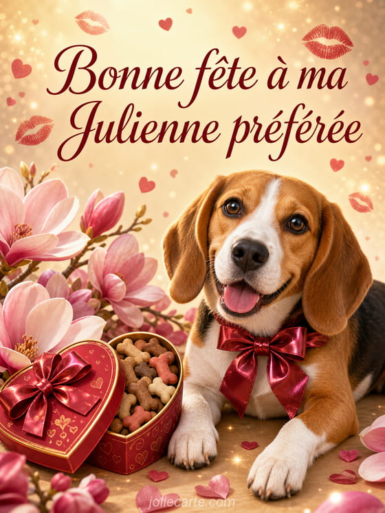 Carte bonne fĂȘte Julienne