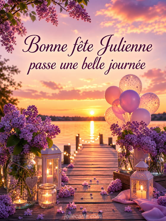 Carte bonne fĂȘte Julienne