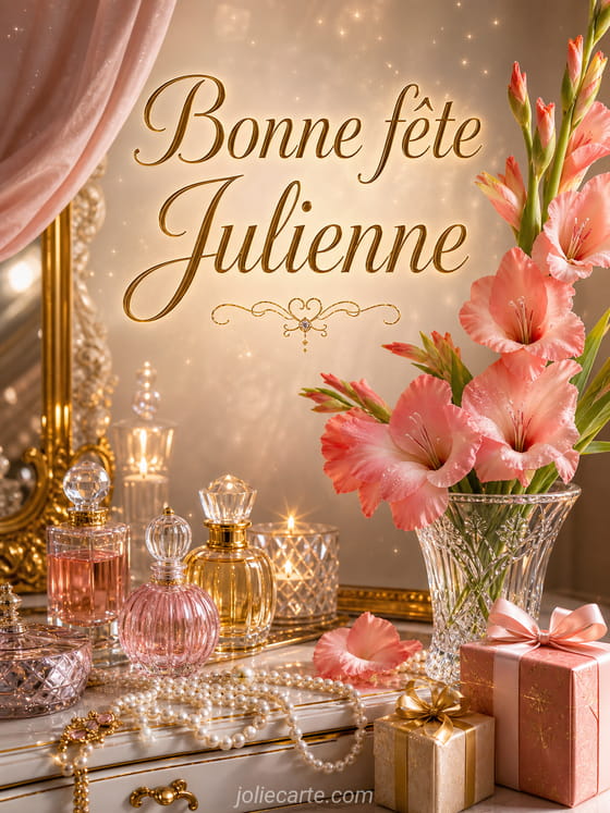 Carte bonne fĂȘte Julienne