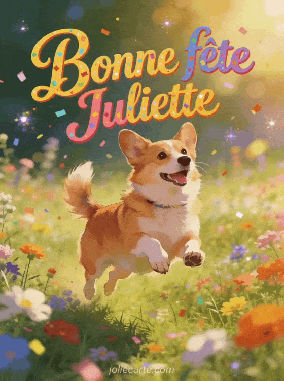 Bonne fête Juliette - Juliette gif bonne fete gratuit