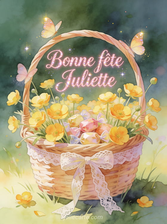 Image Bonne F te Juliette Gratuite JolieCarte