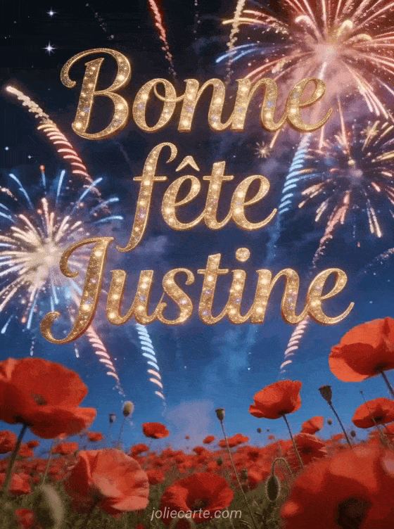 Bonne fête Justine - Justine bonne fete image