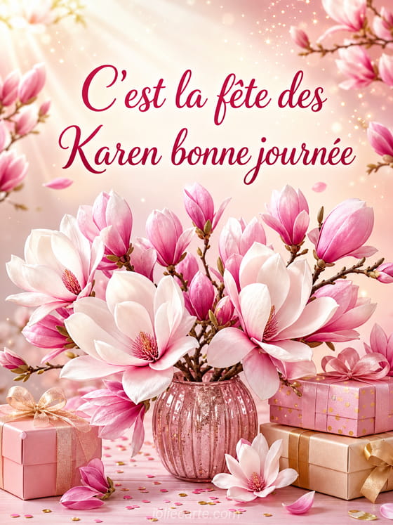 Carte bonne fête Karen