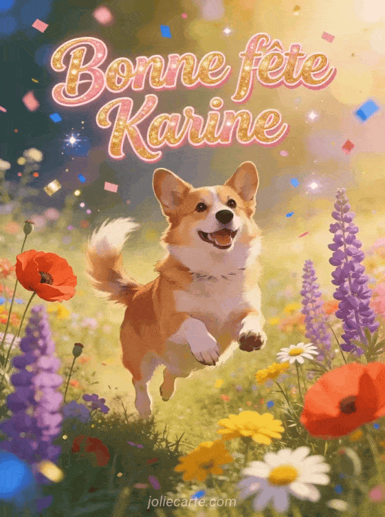 Bonne fête Karine - Karine gif bonne fete gratuit