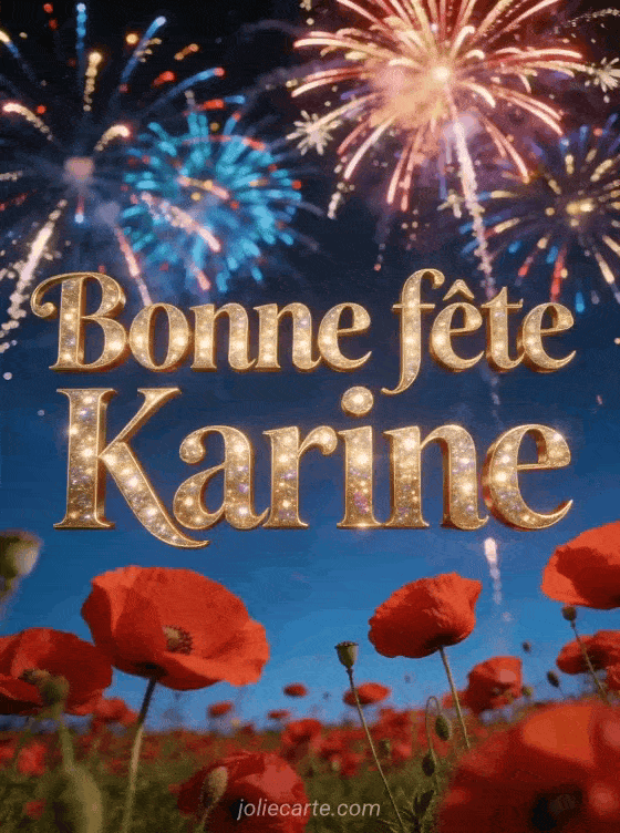 Bonne fête Karine - Karine bonne fete image