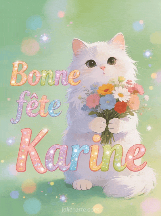 Bonne fête Karine - Karine gif bonne fete