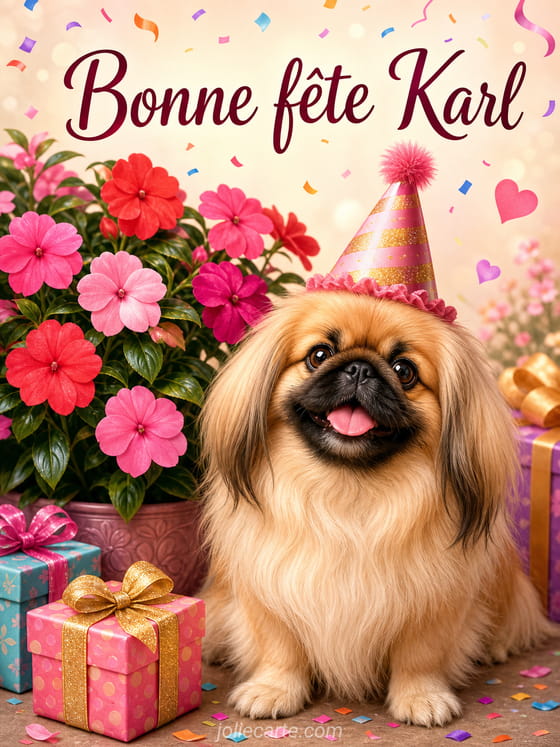 Carte bonne fête Karl