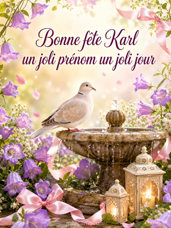 Carte bonne fête Karl