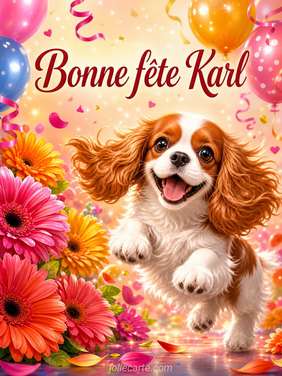 Carte bonne fête Karl