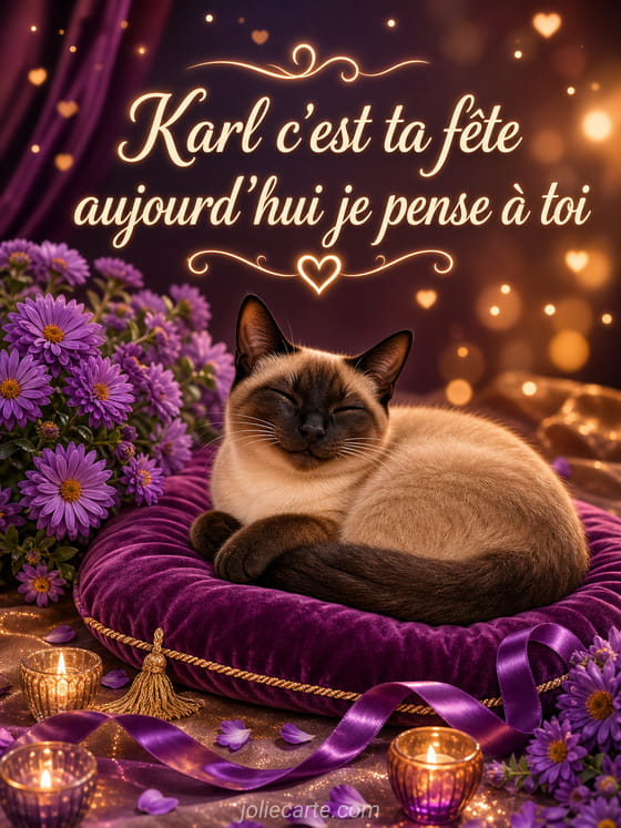 Carte bonne fête Karl