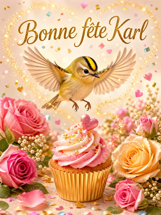 Carte bonne fête Karl