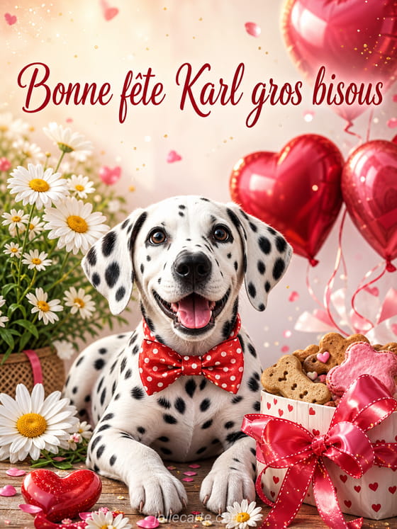 Carte bonne fête Karl