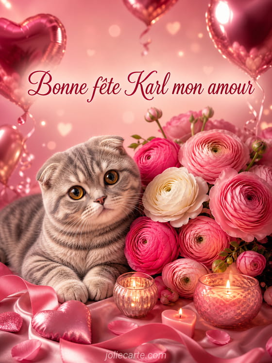 Carte bonne fête Karl