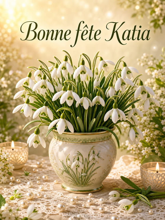 Carte bonne fĂȘte Katia
