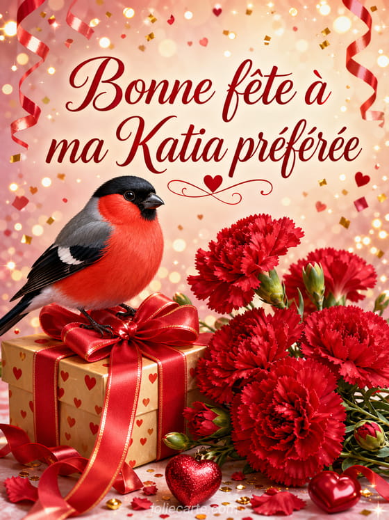 Carte bonne fĂȘte Katia