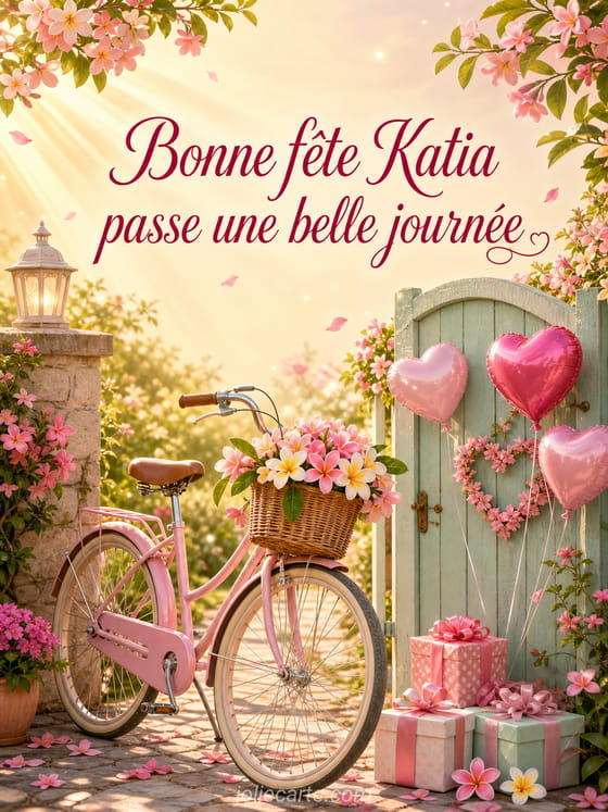 Carte bonne fĂȘte Katia