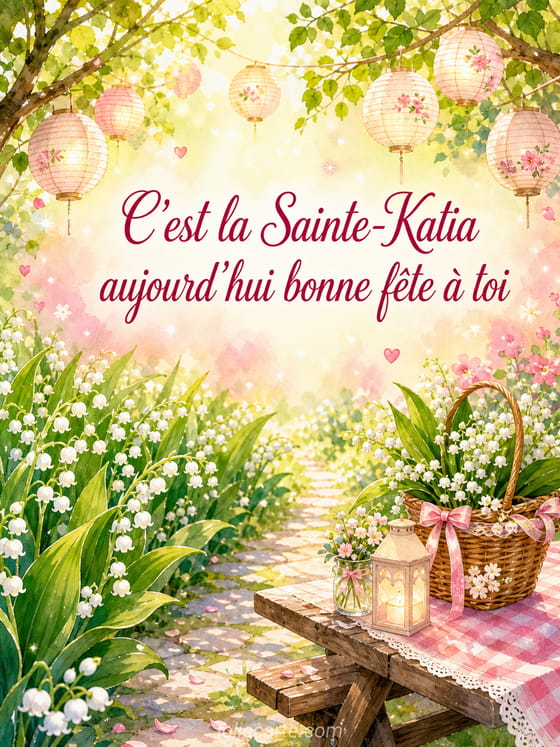 Carte bonne fĂȘte Katia
