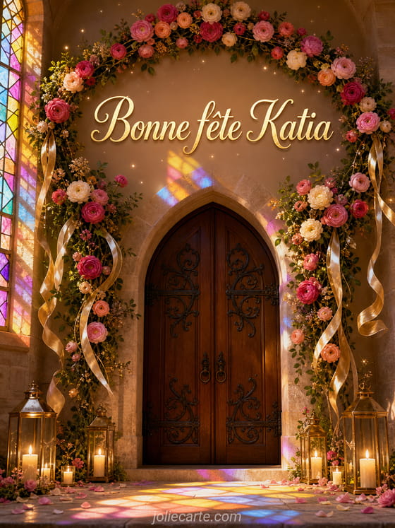 Carte bonne fĂȘte Katia