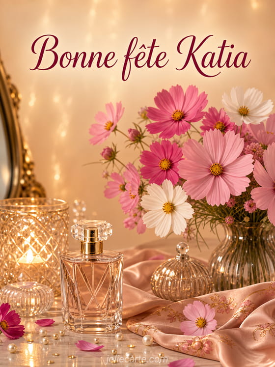 Carte bonne fĂȘte Katia