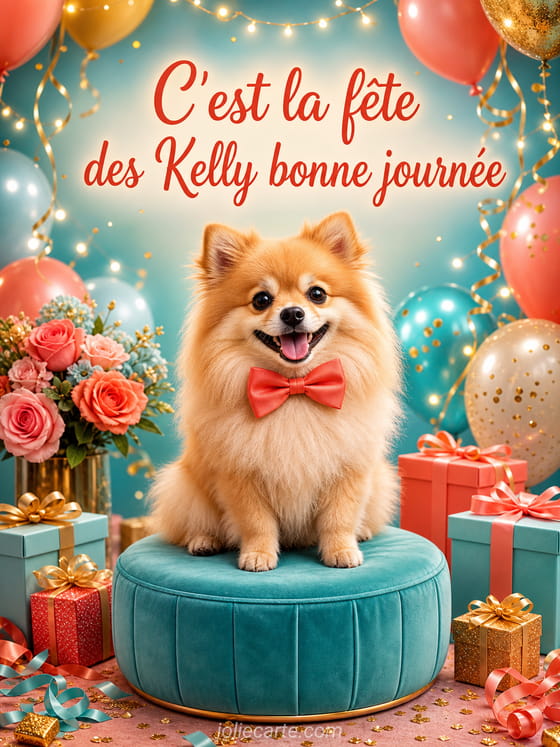 Carte bonne fĂȘte Kelly