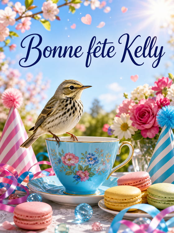 Carte bonne fĂȘte Kelly