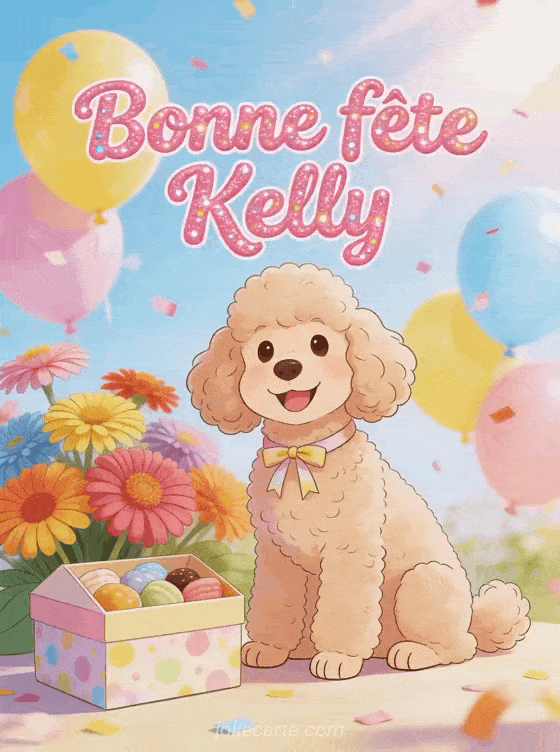 Bonne fête Kelly - Bonne fete kelly chien
