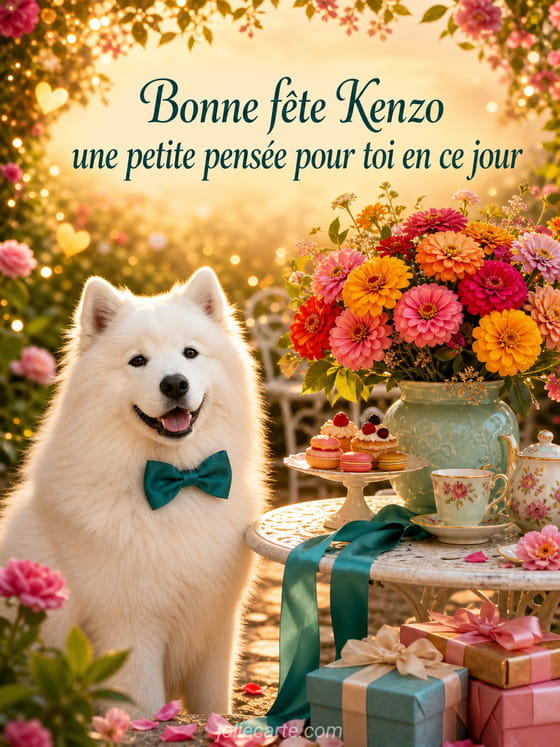 Carte bonne fĂȘte Kenzo