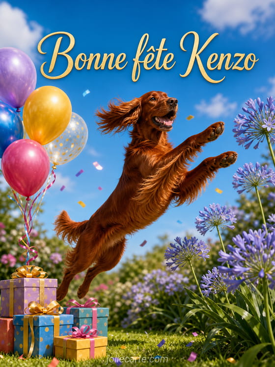 Carte bonne fĂȘte Kenzo