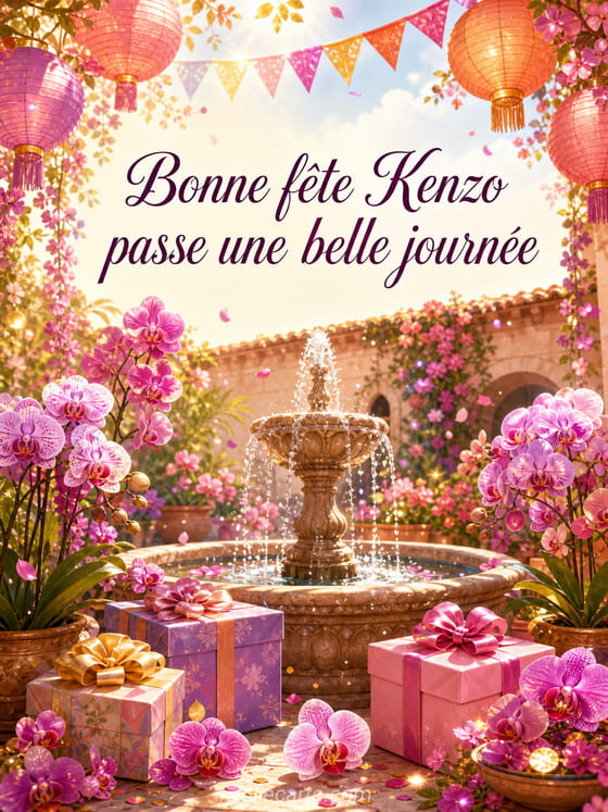 Carte bonne fĂȘte Kenzo