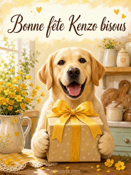 Carte bonne fĂȘte Kenzo