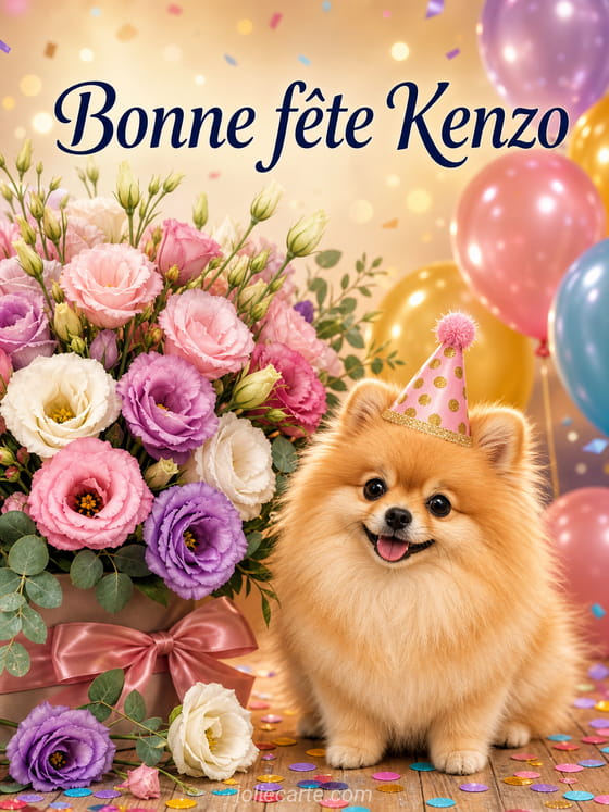 Carte bonne fĂȘte Kenzo