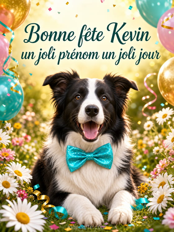 Carte bonne fĂȘte Kevin