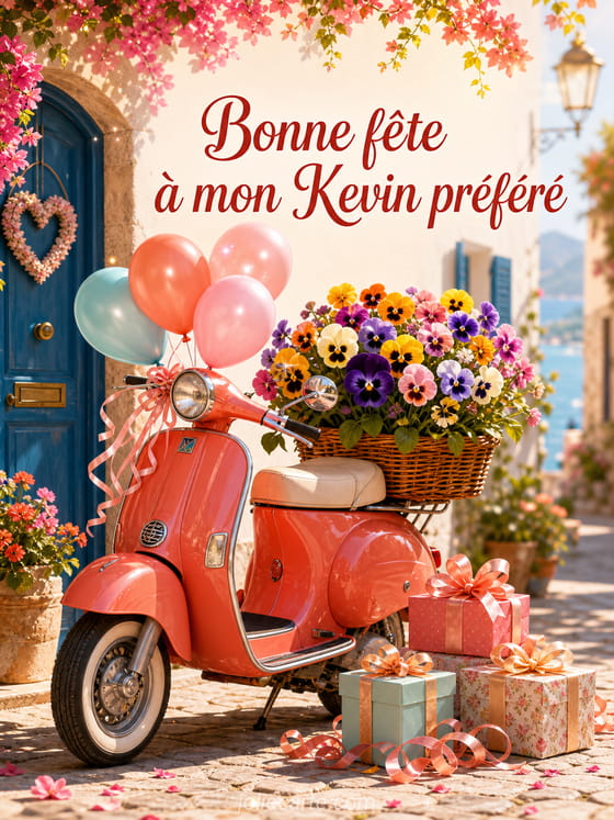 Carte bonne fĂȘte Kevin