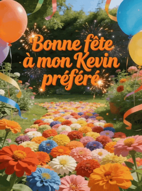 Bonne fête Kevin - Bonne fete kevin fleurs