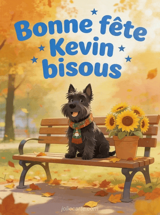Bonne fête Kevin - Bonne fete kevin bisous