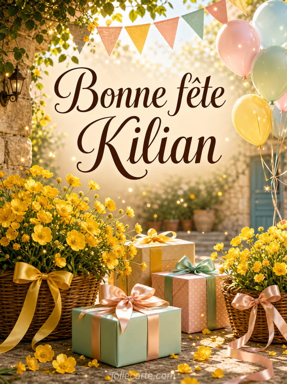 Carte bonne fête Kilian