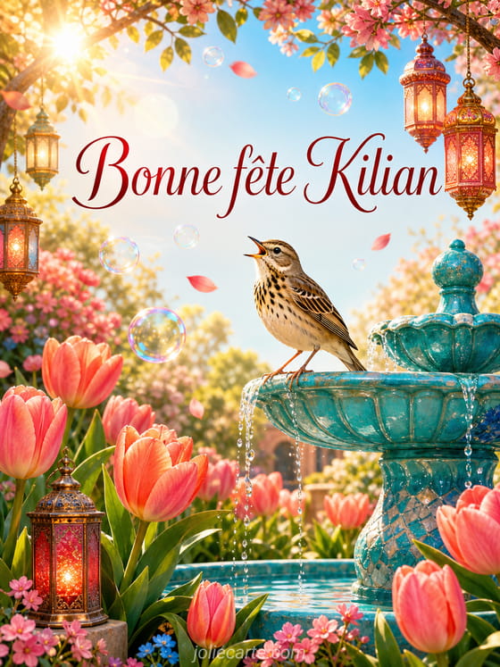 Carte bonne fête Kilian