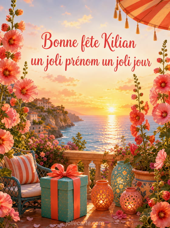 Carte bonne fête Kilian